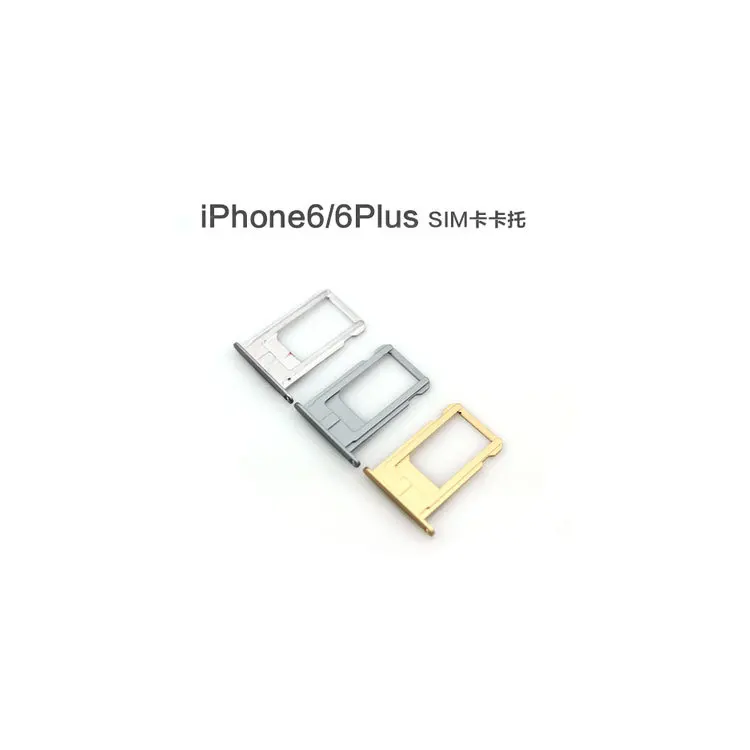 Hot! Losowo kolor oryginalny karty SIM tacka dla iphone'a 5S 6 6 s 6 P 6sP 7 7 P SIM uchwyt gniazda taca pojemnik Adapter