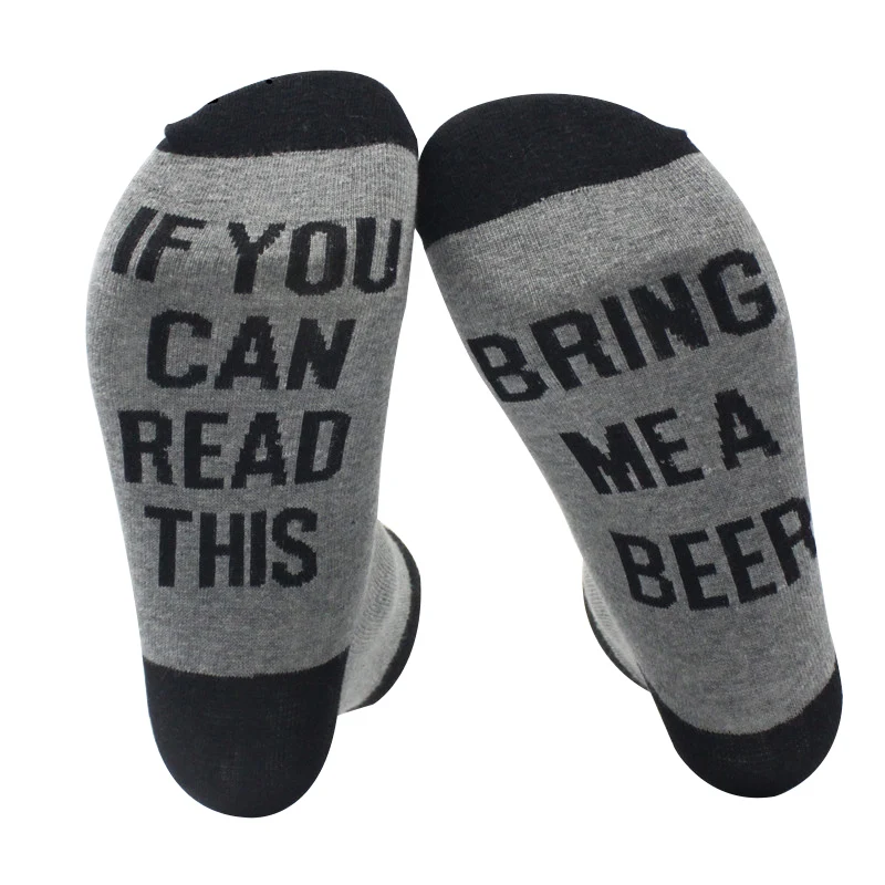 Custom wine socks If You can read this Bring Me a Glass of Wine Socks autumn spring fall 2018 new Dobby Christmas Sock Drop ship