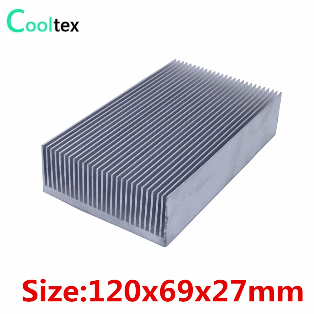 

100%new 120x69x27mm Extruded Aluminum heatsink heat sink radiator for LED power amplifier Electronic cooling (Dense tooth )