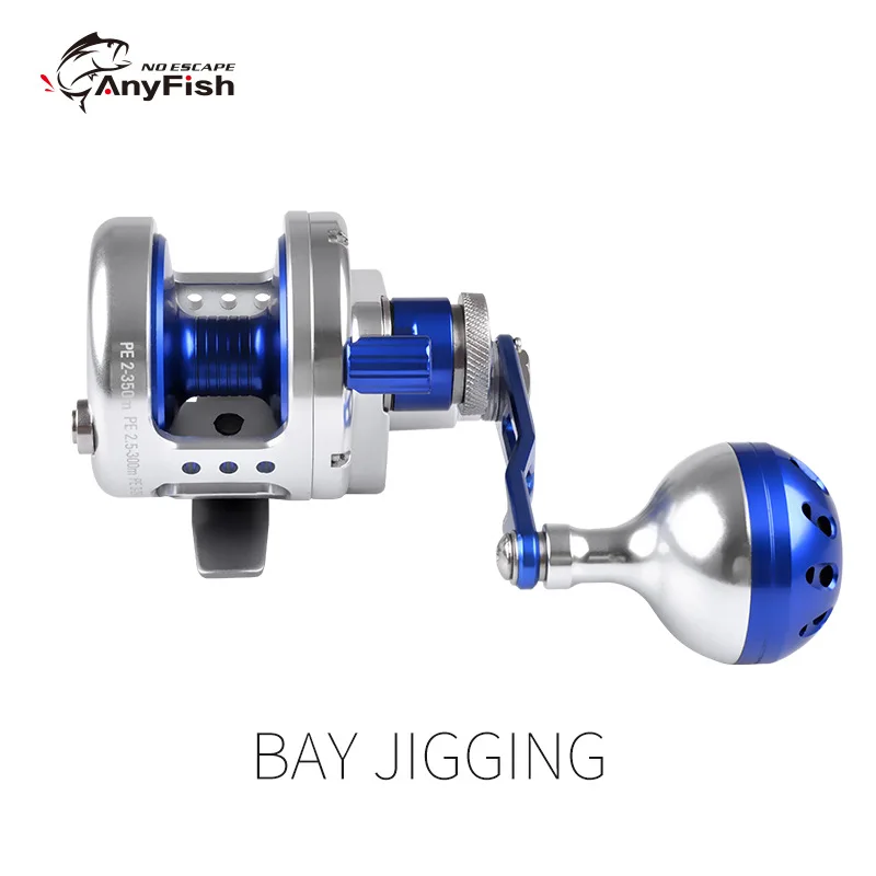 200L/R 9+2BB 6.1:1 BAY JIGGING full metal heavy drum/jigging trolling /fishing iron sea Boat fishing wheel high speed power 25kg