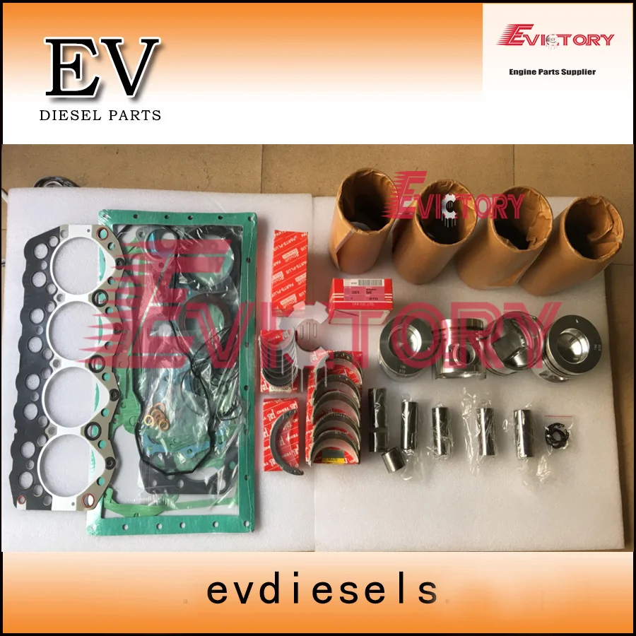 

Engine overhauling kit For Mitsubishi S4S S4SD S4SDT S4S-DT Piston+piston ring+cylinder liner+engine gasket +engine beairng