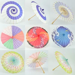 Pretty 30cm Classical Oiled Paper Umbrella China traditional dance color parasol Umbrella Outdoor wedding Party Decor Umbrella