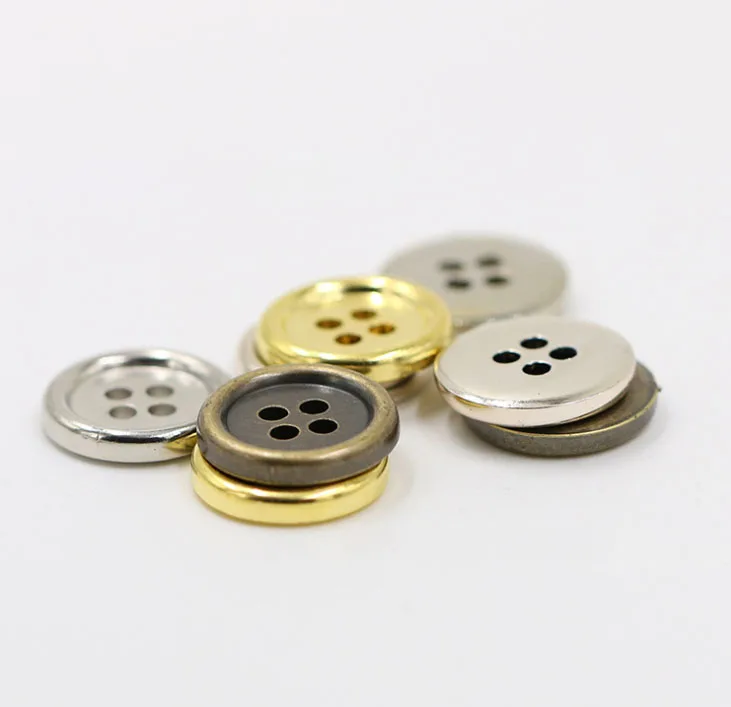 100pcs 10mm/11mm/12mm/15mm  Retro bronze buttons silver bronze gold buttons plastic sewingbuttons