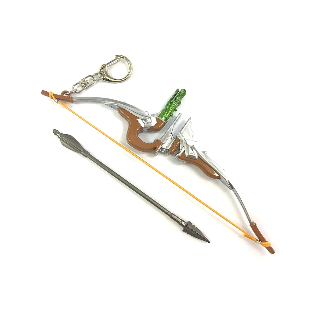 

Bsarai OW Lone Wolf Heroic Young MasterHanzo 17cm/6.7" Bow Arrow Toy Model Key Chain Ring