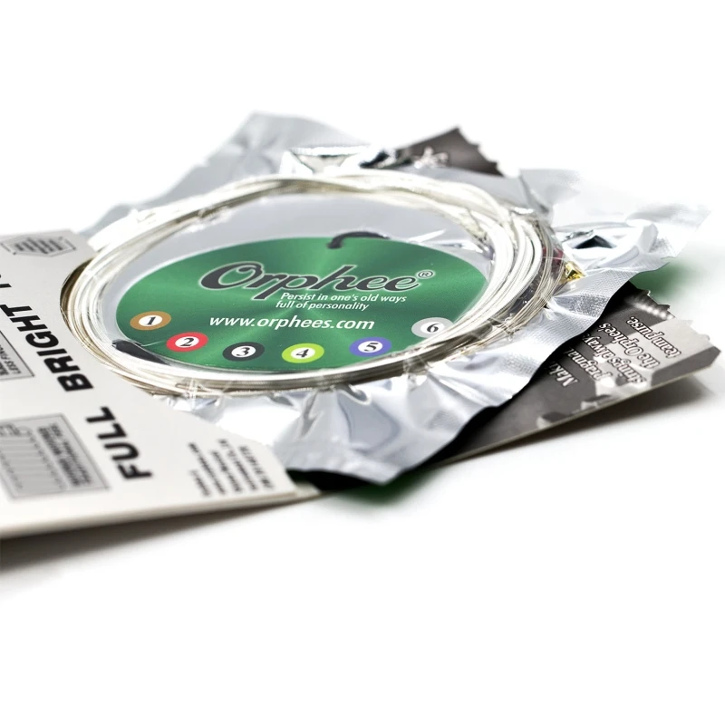Musical Instrument Accessories Orphee Acoustic Guitar Strings Hexagonal Sliver Jacketed Alloy Q160S 011-052