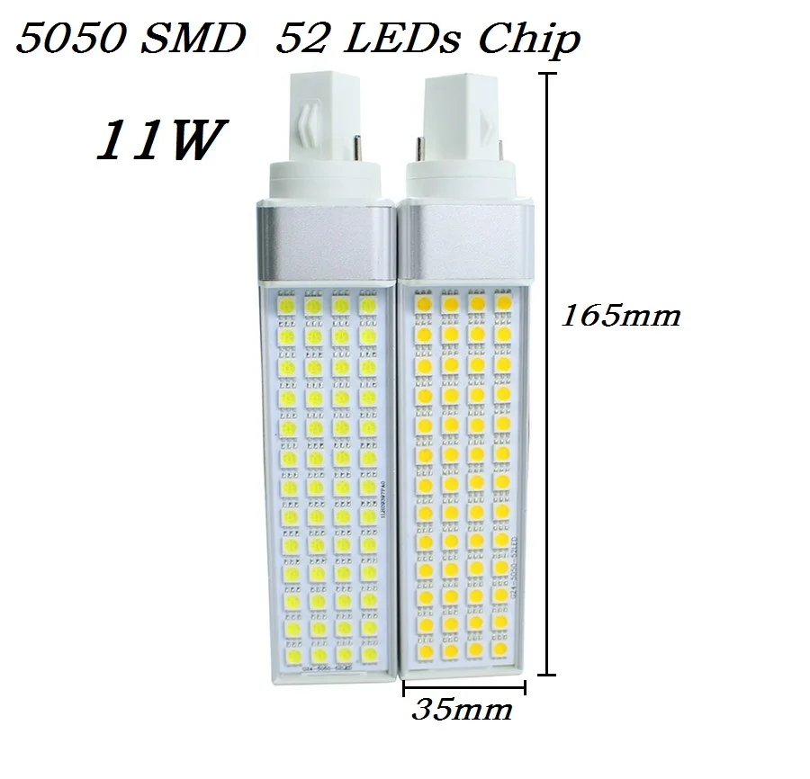 Imagem -05 - Lampada G23 G24 E27 5w 7w 11 13w 15w 85v265v ac Lâmpada de Plugue Horizontal Smd5050 Bombillas Led pl Milho Bulbo Luz Ponto ce Rohs