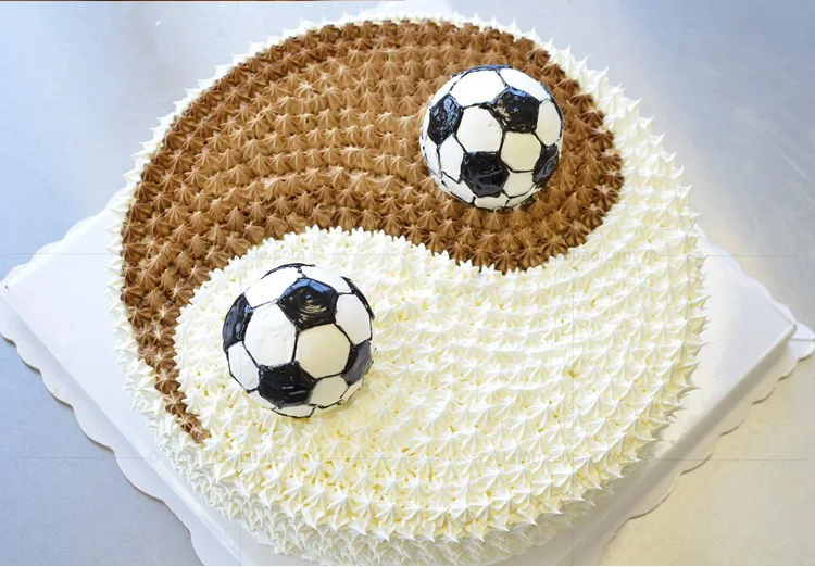 2 Pcs/Set 3D Football Shape Cake Mold AluminumBall Sphere Non-toxic Cake Mould Chocolate Pan Mold Kitchen Baking Tools