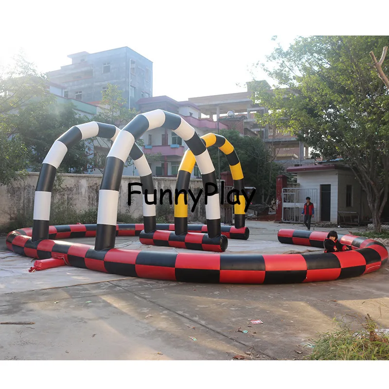 Inflatable racing car Autodrome,inflatable racing speedway,inflatable go kart race track,Inflatable karting track