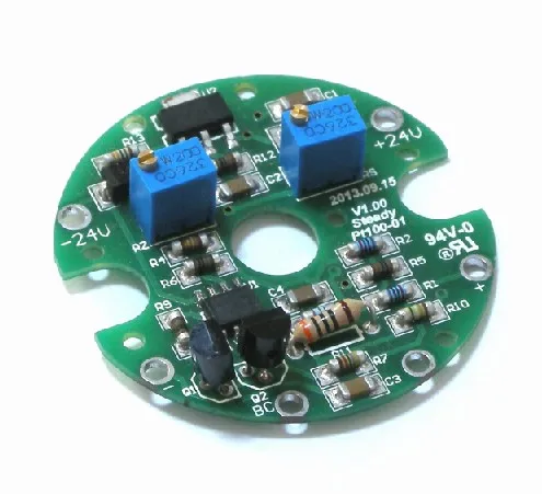 The circuit diagram of the temperature control module for the thermal resistance of the PT100 panel