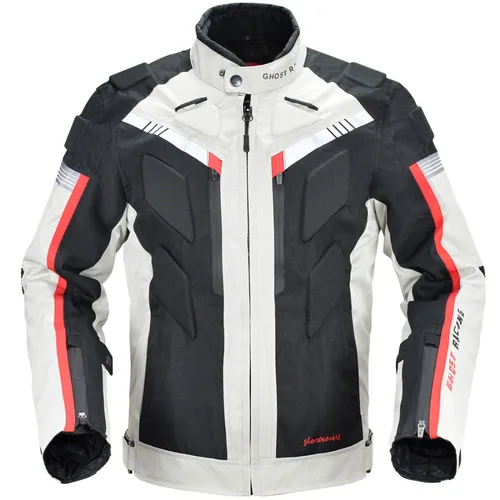 Imagen 2 del producto Ropa de caballero de algodón para las cuatro estaciones, chaqueta de motociclista para ciclismo, chaqueta de carretera para motocicleta, traje de carreras para moto todoterreno con protección