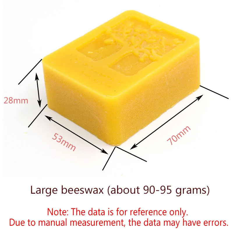 1 sztuk organiczny naturalny czysty wosk pszczeli 15/45/95g miód wosk pszczoła kosmetyczne konserwacji meble drewniane do polerowania wosku ochrony