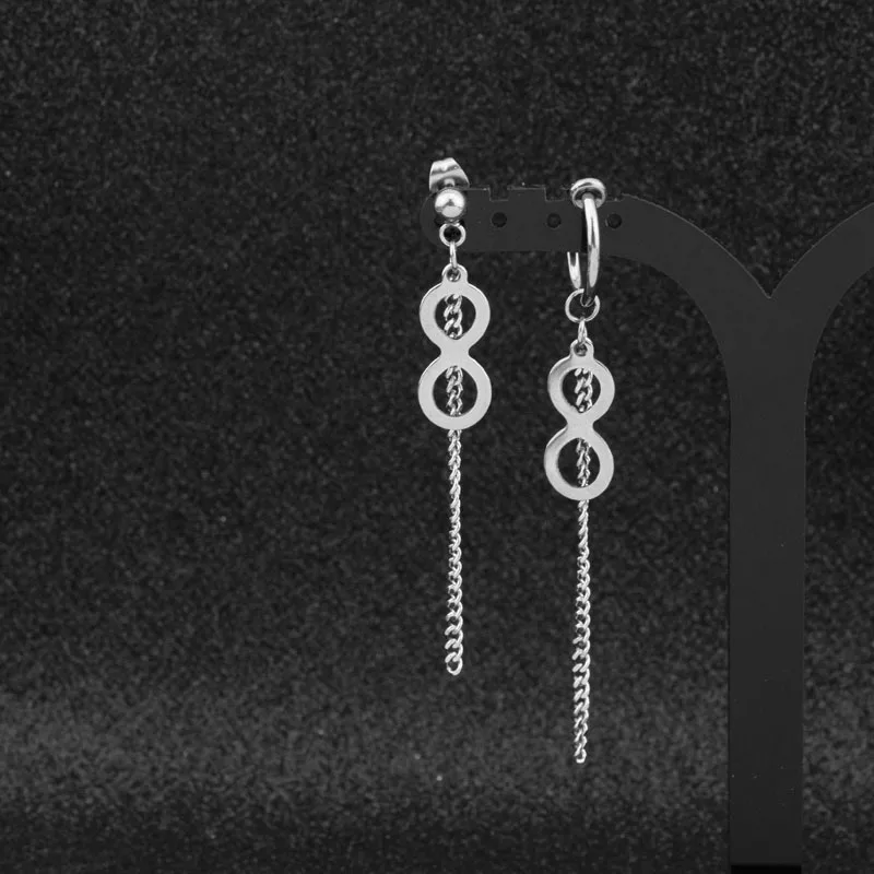 got7 male bulletproof youth group Park Ji-soo with the cross cone earrings star no ear pierced ear clip manufacturers wholesale