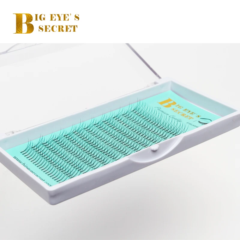 Big eye\'s secret 2D Y premade fans eyelashes, fans Russia volume 0.07mm and 0.10mm 2D eyelashes extensions