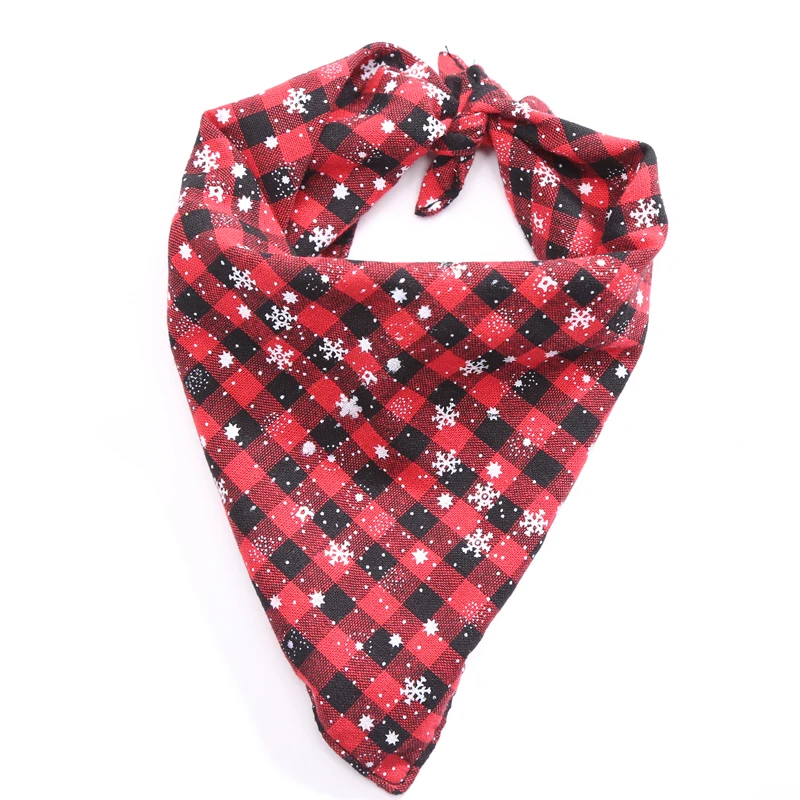 Pet Dog Bandanas Reversible Triangular Bandage Dog Scarf Pet Grooming