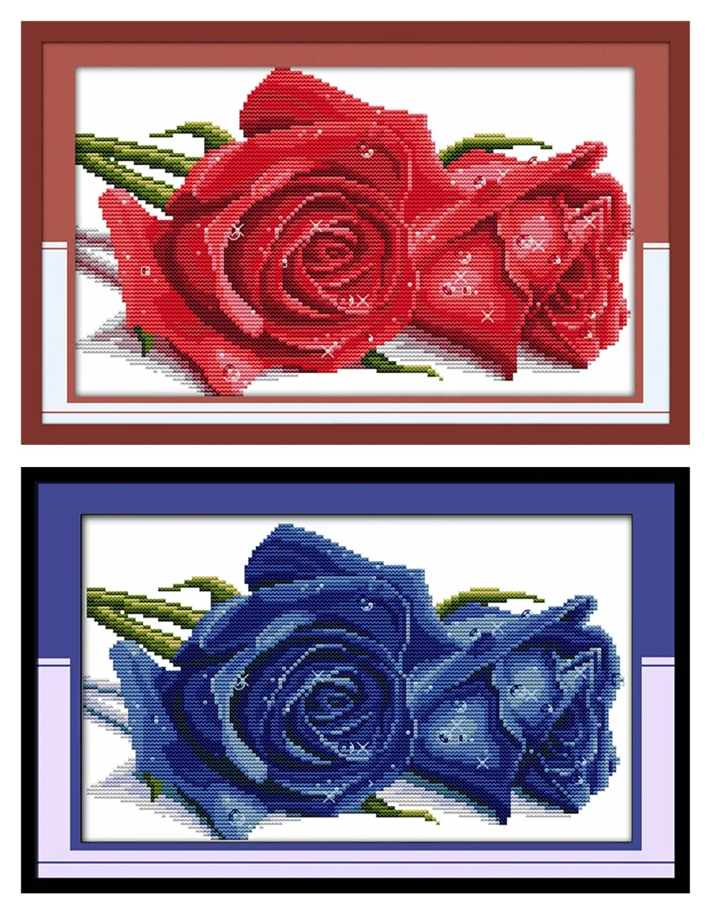 Rose lover cross stitch kit flower count pring stamped fabric 18 14ct 11ct hand embroidery DIY handmade needlework supplies bag