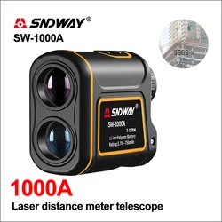 Cyfrowy laserowy odległościomierz SNDWAY teleskop myśliwski Mini dalmierz laserowy Trena o SW-1000A 1000M