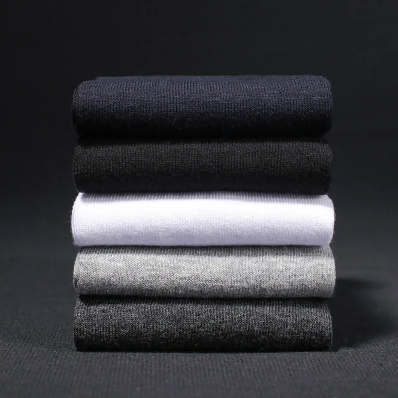 12 Pairs/Lot Men\'s Cotton Socks Plus Size Black Business Men Warm Socks Breathable Autumn Winter for Male Gift US size(7-11.5)