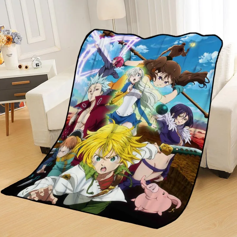 Custom Nanatsu no Taizai Blankets for beds throw blanket soft blanket summer blanket anime blanket travel blanket