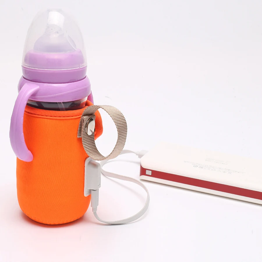 USB Bottle Milk Warmer Device Bottle Insulation Sleeve Washable Portable Outdoor Warmer Thermostat Bottle for Kitchen