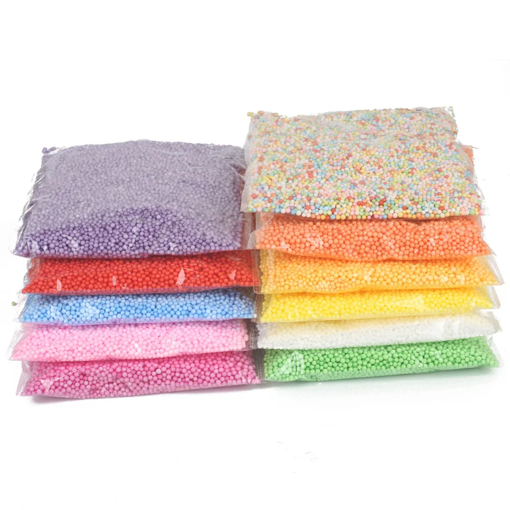 900pcs/pack Mixed Color Polystyrene Styrofoam Filler Foam 5-10mm Mini Beads Balls Crafts Home Party Wedding Decoration
