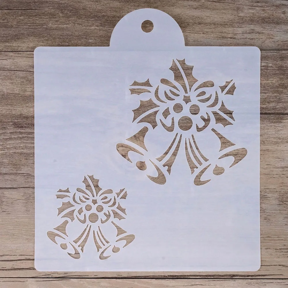 15 cm DIY Craft Layering Jingle Bell Stencil For Wall Painting Scrapbooking Stamping  Album Decorative Embossing Paper Cards