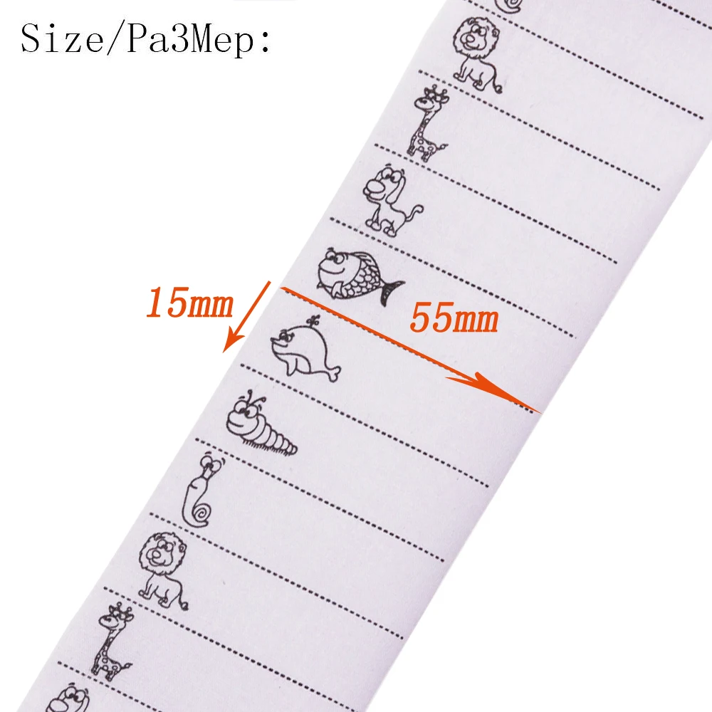 100pcs/pack White Washable Iron on Name Labels Garment Fabric Tags Marker Child Clothing Labels Sewing Accessories