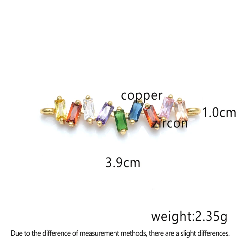 Accessories for Bracelets Earrings Necklace Jewelry Findings Handmade Zirconia Connectors For Women Bracelet Jewelry Making