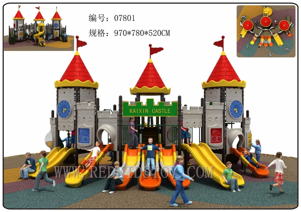 Exported to Ecuador TUV Approved Anti-rust Outdoor Play Ground 07801 20 Years' Manufacturer