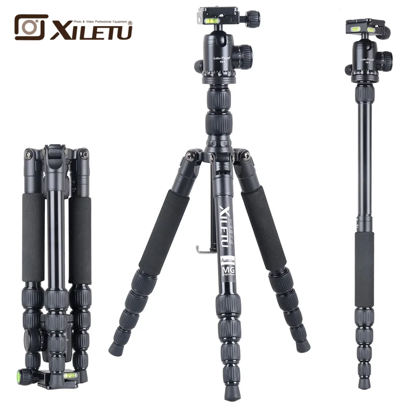 

Xiletu T225A + фотографический Компактный алюминиевый штатив для цифровой/видео/беззеркальной камеры