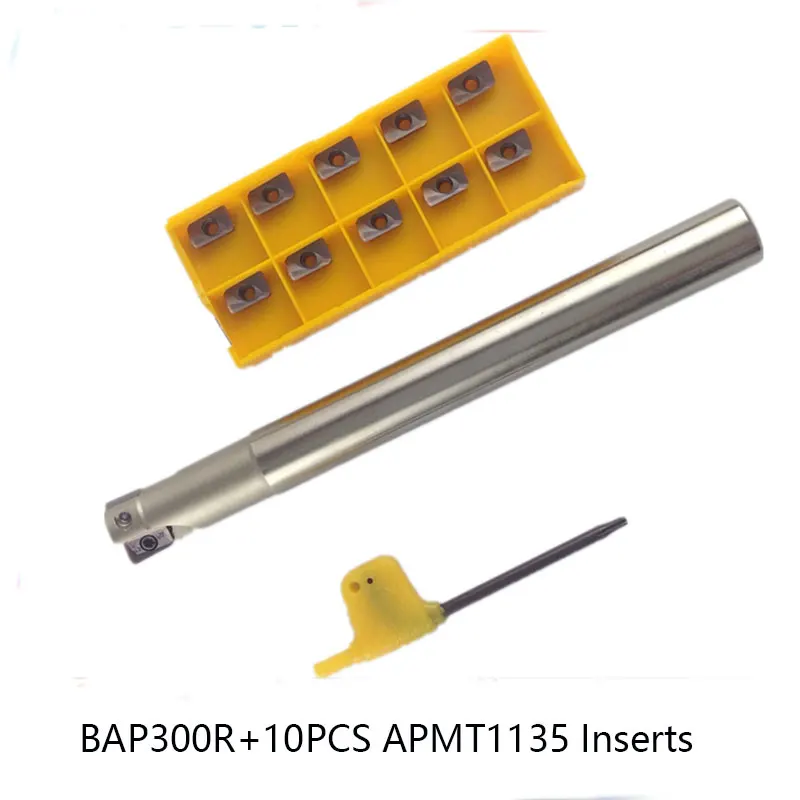BAP300R C10  C12  C14 C16 C20 APMT1135 CNC Carbide Inserts Indexable CNC End Mill Holder cnc Milling Cutter Set