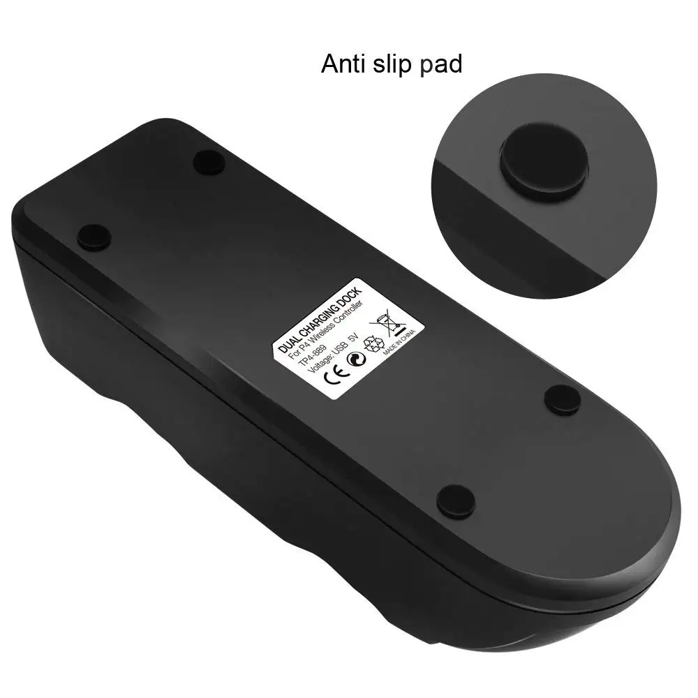 Caricabatterie Dual Controller per PS4 Slim Pro USB Dock Station di ricarica rapida con indicatore LED per Playstation 4 Dualshock 4 Gamepad