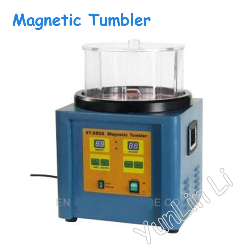 

110V/220V Electric Polisher 1100g Ferromagnetic Magnetic Tumbler Powerful Magnetic Polishing Machine KT-280A