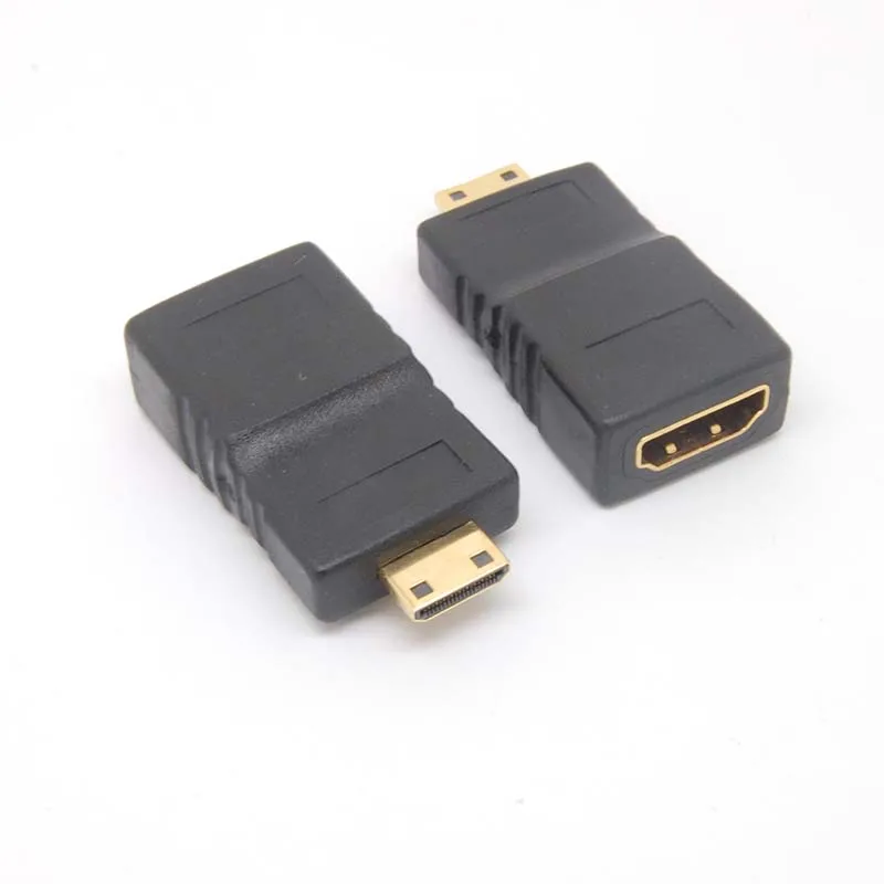 Mini HDMI (typ C) męski na HDMI (typ A) kobieta Adapter V1.4 złącze hd kamera telewizyjna 1080p