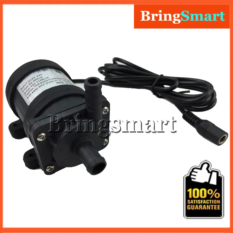 

Bringsmart JT-800EX 650L/H 6/9M Water Pump 12V DC Mini Booster Brushless Pump 24V Submersible Fountain Pump