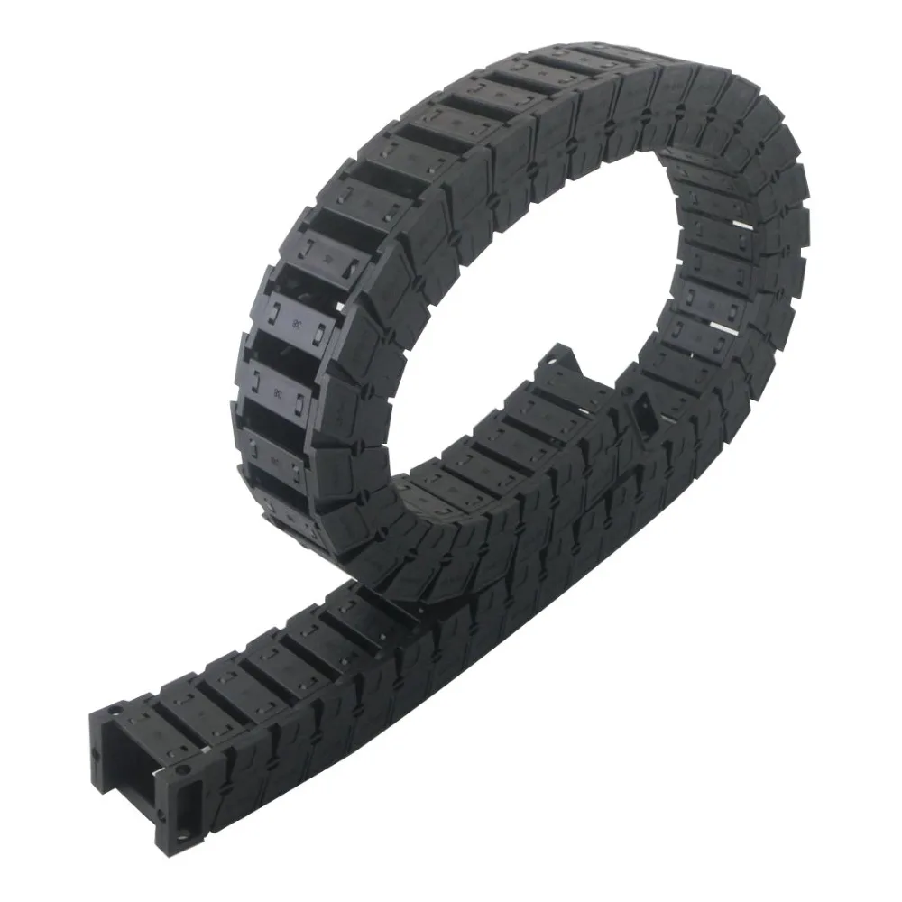 Transmission Chains 25 x 38mm Internal Size 1M Length Mute Plastic Reinforced Nylon Towline Cable Drag Chain