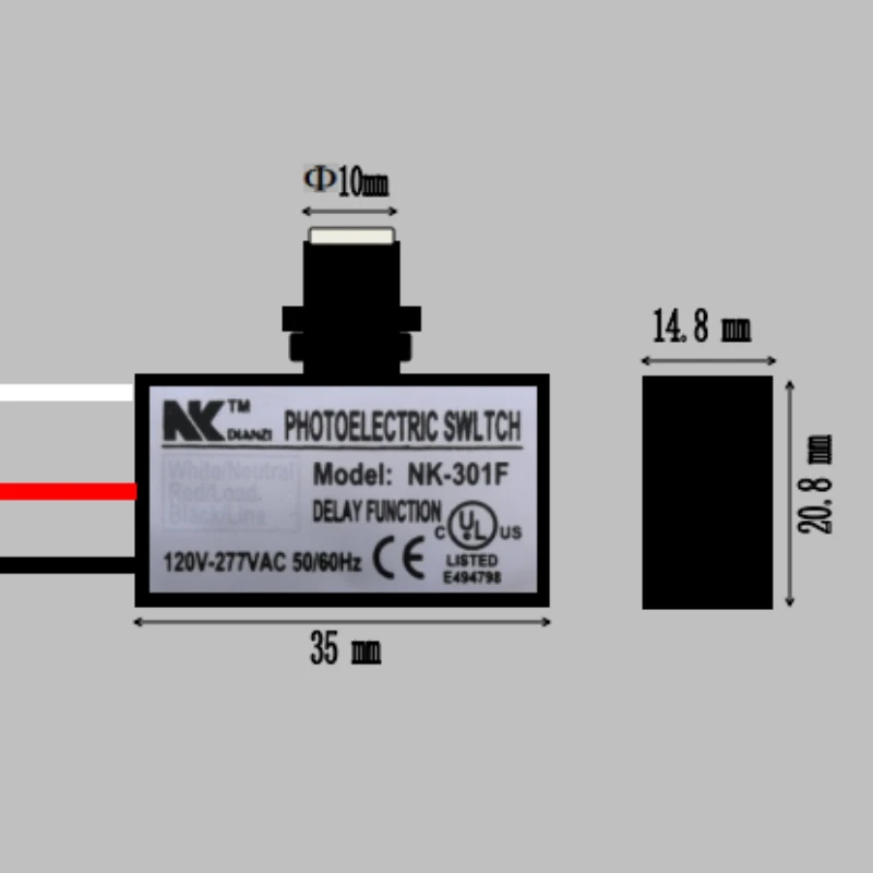 Outdoor Security Photo Electric Resistor Light Sensor Control Switch 50/60Hz Photoelectric Switch Accessories NK-301F for Lights