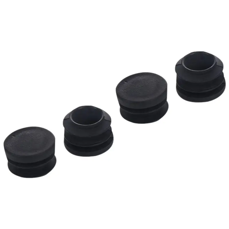 Blanking End Caps Rotonda Tubo di Inserimento Della Copertura 19 millimetri Dia 20 Pcs Nero