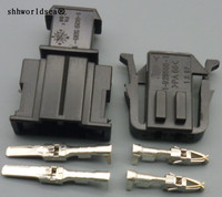 shhworldsea 1sets 2.8mm Female Male Auto 2 Pin ABS Sensor Wire Harness Connector Socket Use For VW Golf 191972702/191972712
