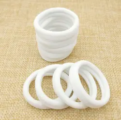 50 PCs/lot White Hair Bands For Girls Women Rope Ponytail Holders Scrunchy Headband Rubber Band Hair Accessories