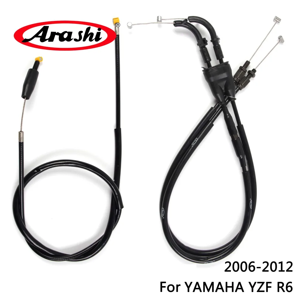 

Arashi Motorcycle Throttle Line Clutch Cable Steel Wire Set For YAMAHA YZF R6 2006 - 2012 YZF R 6 R-6 2007 2008 2009 2010 2011