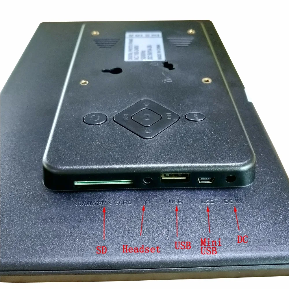 Álbum digital de inducción corporal con sensor de movimiento de 10 pulgadas, reproducción de imágenes, vídeo, música, calendario, compatible con marco de fotos digital SD y USB