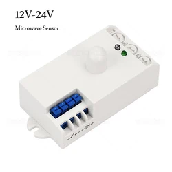Indoor Best quality Microwave Radar Sensor Light Switch Body Motion DC 12V-24V 5.8GHz With Shell