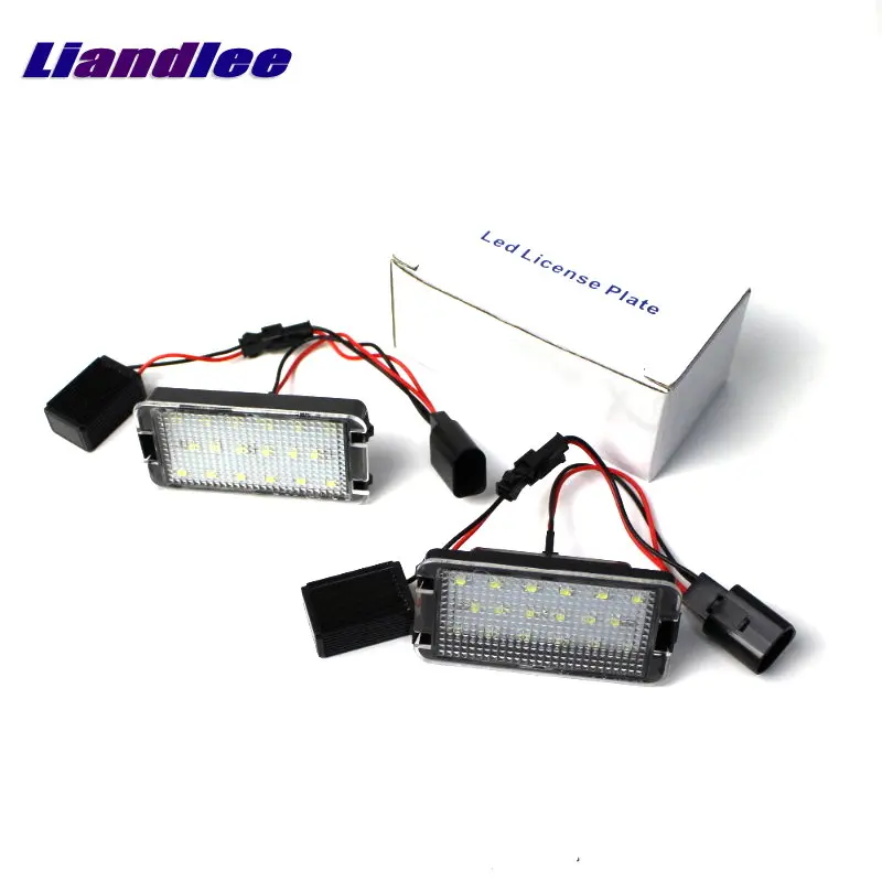 

Liandlee Car License Plate Lights For VW New Beetle Bjalla 2006-2011 Auto Number Frame Lamp LED Bulb Replacement Accessories