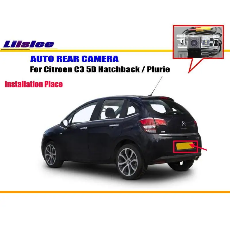 

For Citroen C3 5D Hatchback Plurie Car Rearview Rear View Camera Vehicle Parking Back AUTO HD CCD CAM Accessories Kit