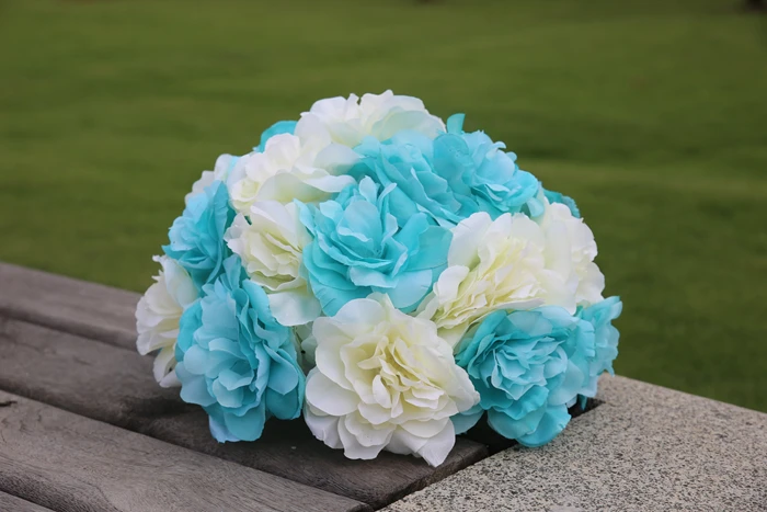 SPR !!Free shipping!10pcs/lot wedding road lead artificial flower ball wedding table flowers centerpiece flower balls decoration