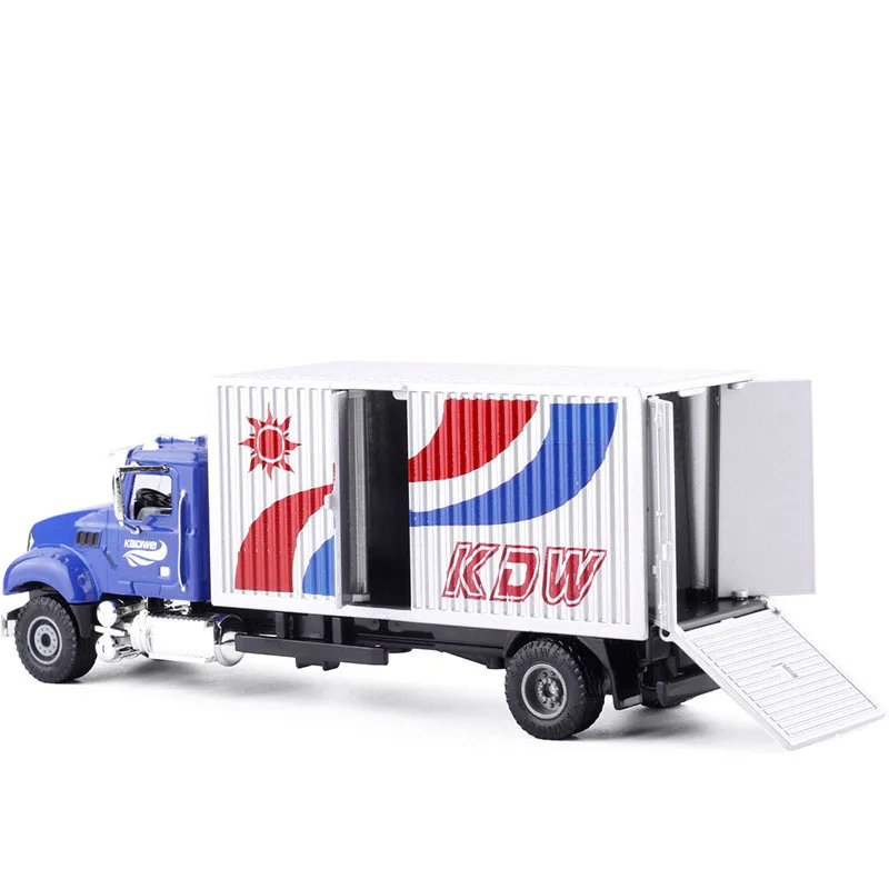 1:50 alloy engineering vehicles,high simulation box truck model,metal casting,can slide puzzle toys, free shipping