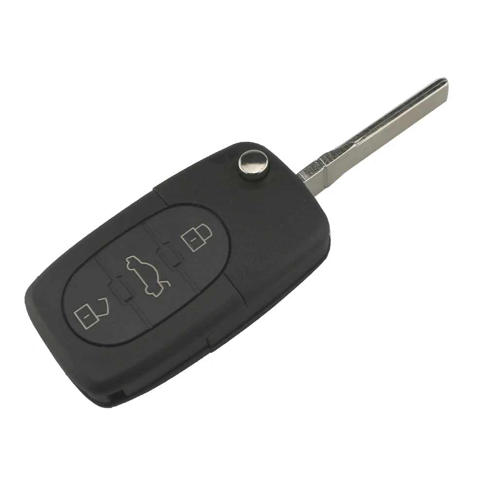 YIQIXIN 3 Button Flip Folding Remote Car Key For Audi 4D0837231A 4D0837231K 4D0837231N ID48 Chip For A3 A4 A6 A8 TT Old Models