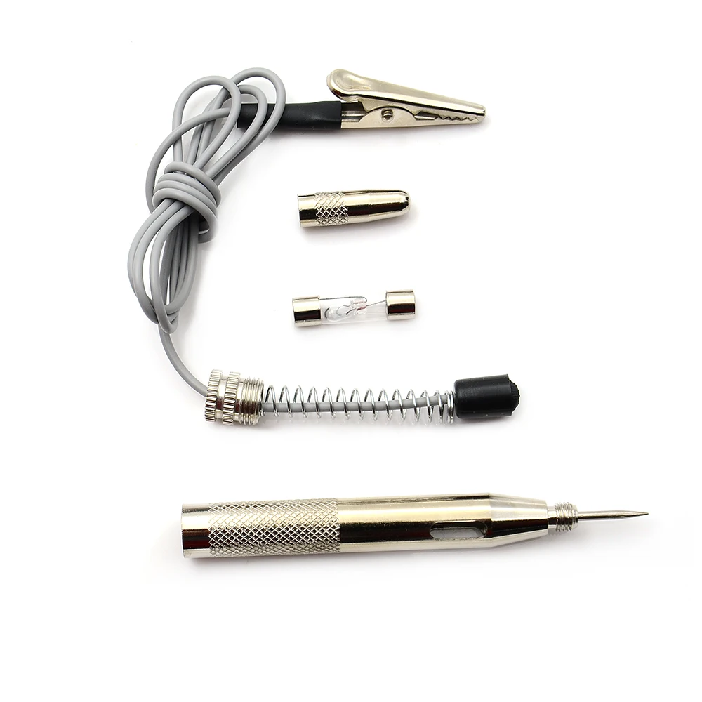 نظام ضوء مجس اختبار دائرة السيارة ، قلم اختبار جهد مصباح السيارة ، كاشف النحاس ، تيار مستمر 6 فولت-24 فولت ، من من من النحاس