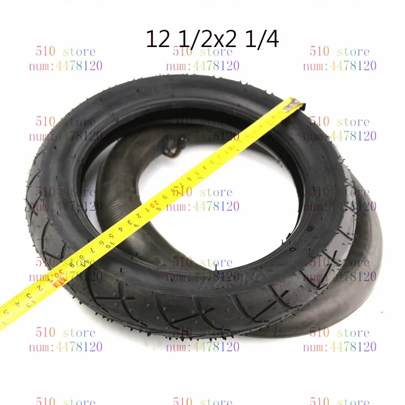 ด้านในด้านนอกยาง12 1/2X2 1/4 (62-203) ยางเหมาะกับแก๊สสกูตเตอร์12นิ้วยางสำหรับST1201 ST1202 E-Bike