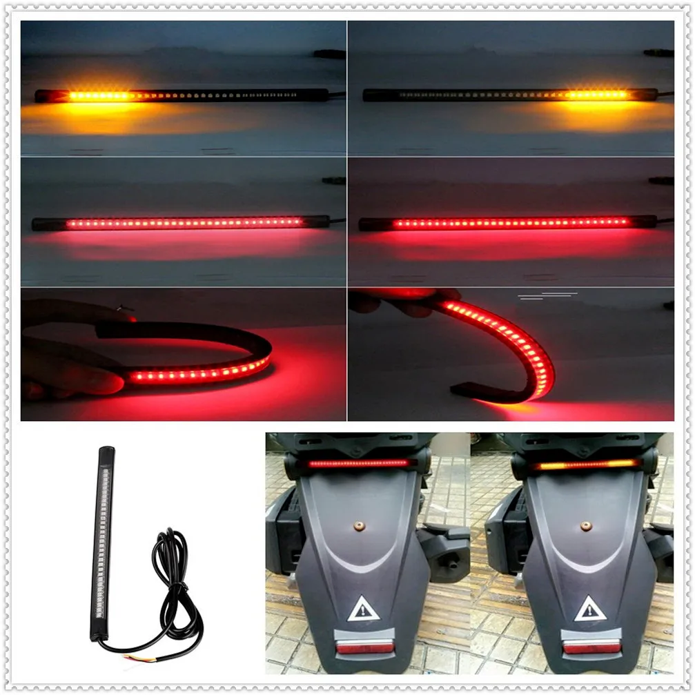 Motorcycle Strip LED Tail Brake Stop Turn Signal Light for KTM Bajaj PulsaR 200 NS 1190 AdventuRe R 1050 RC8 Duke